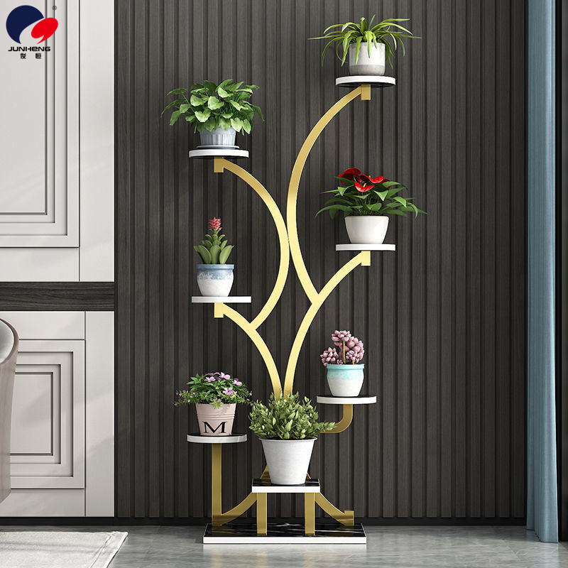 Flower Rack Living Room Floor-Standing Modern Minimalist Iron Nordic Floor Mobile Multi-Layer Storage Rack Jardiniere Flower Rack Living Room Floor-Standing Modern Minimalist Iron Nordic Floor Mobile Multi-Layer Storage Rack Jardiniere