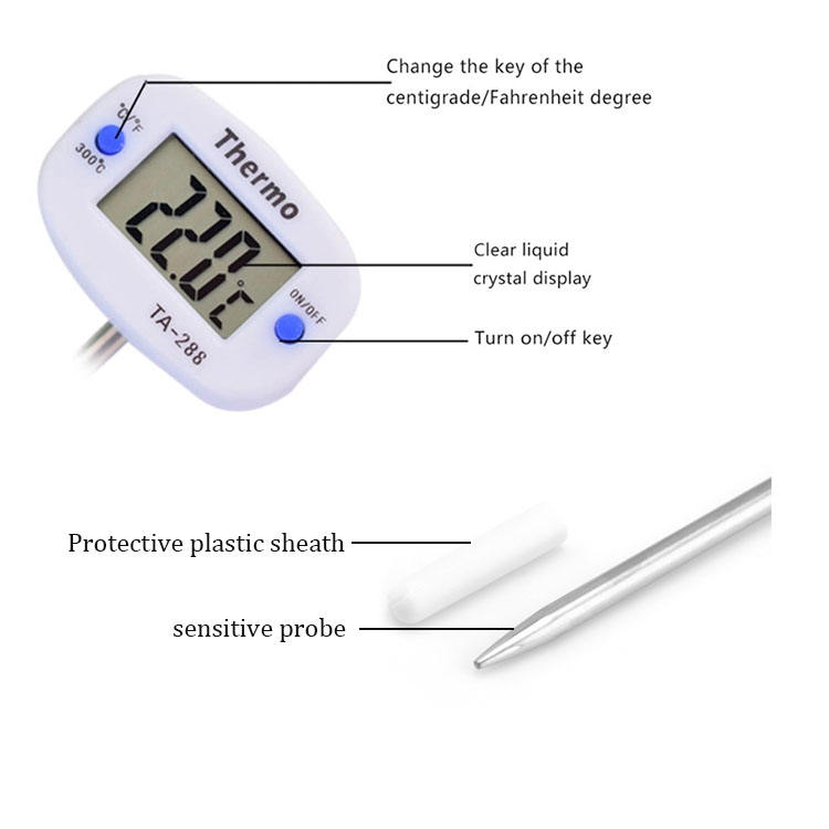 Ta288 Food Thermometer Digital Display Kitchen Thermometer Meat Cooking Food Barbecue Thermometer Kitchen Tools Ta288 Food Thermometer Digital Display Kitchen Thermometer Meat Cooking Food Barbecue Thermometer Kitchen Tools