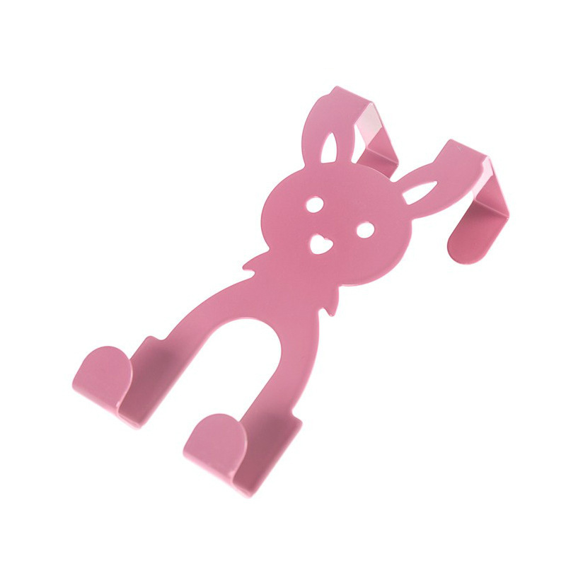Cartoon Rabbit Iron Door Hook Clothes Rack Door Back Hook Storage Rack Clothes Hook Door Rack Nail-Free