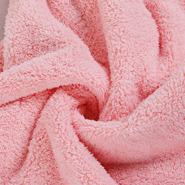 New high density coral absorbent hand towel Cartoon Hanging Hand towel kitchen creative hand towel