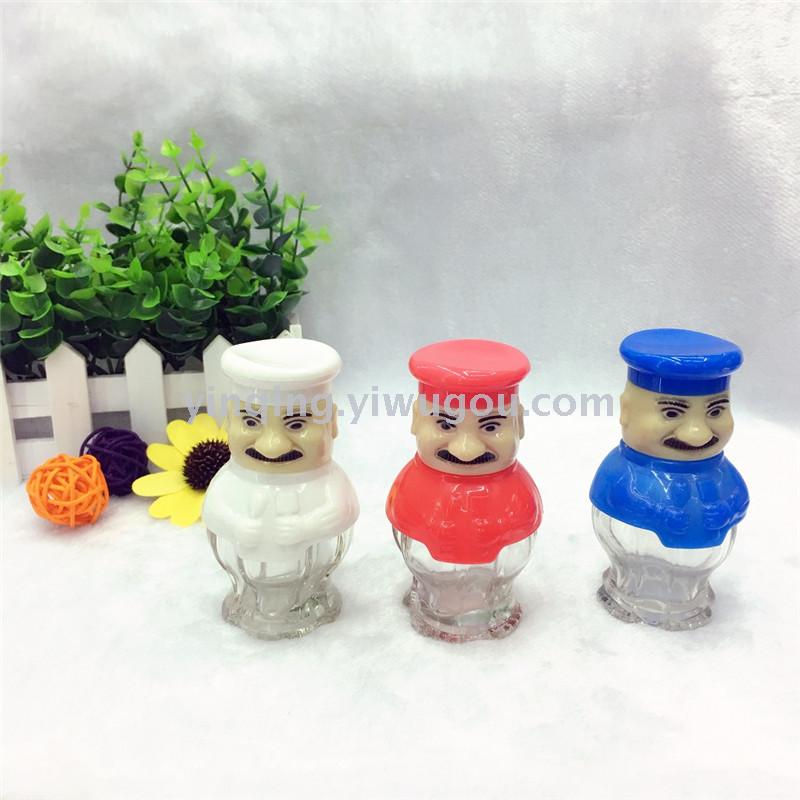 Glass Pancake Bottle Kitchen Practical Glass Seasoning Bottle Dispensing Bottle