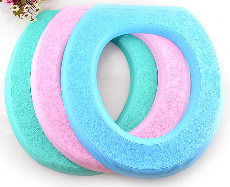 Universal Toilet Pad Cushion Thickened Waterproof Toilet Cushion Adhesive Ferrule Washable Foam Plastic Toilet Seat Cover