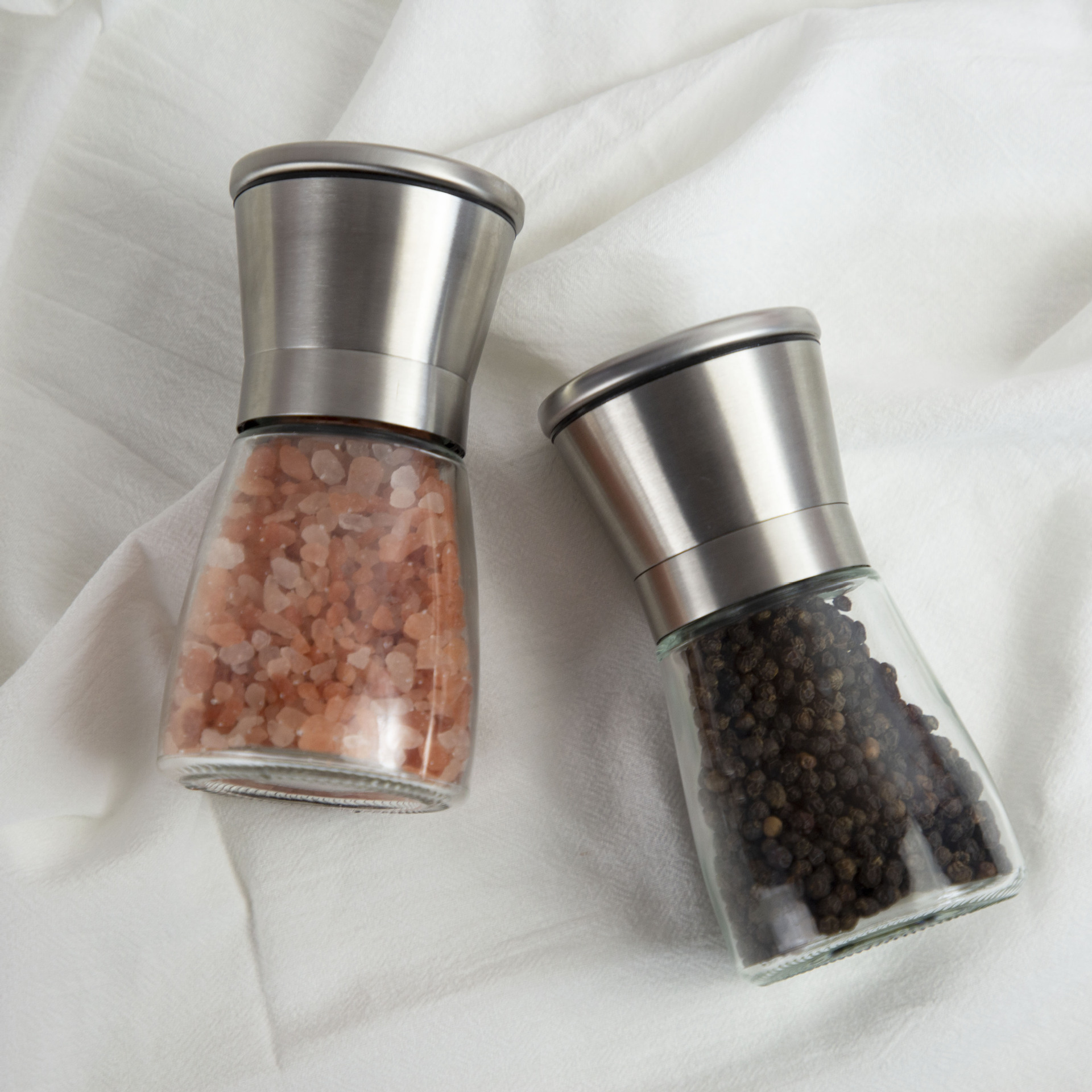 Spot amazon style hot pepper the grinder 304 stainless steel pepper the grinder seasoning bottle set