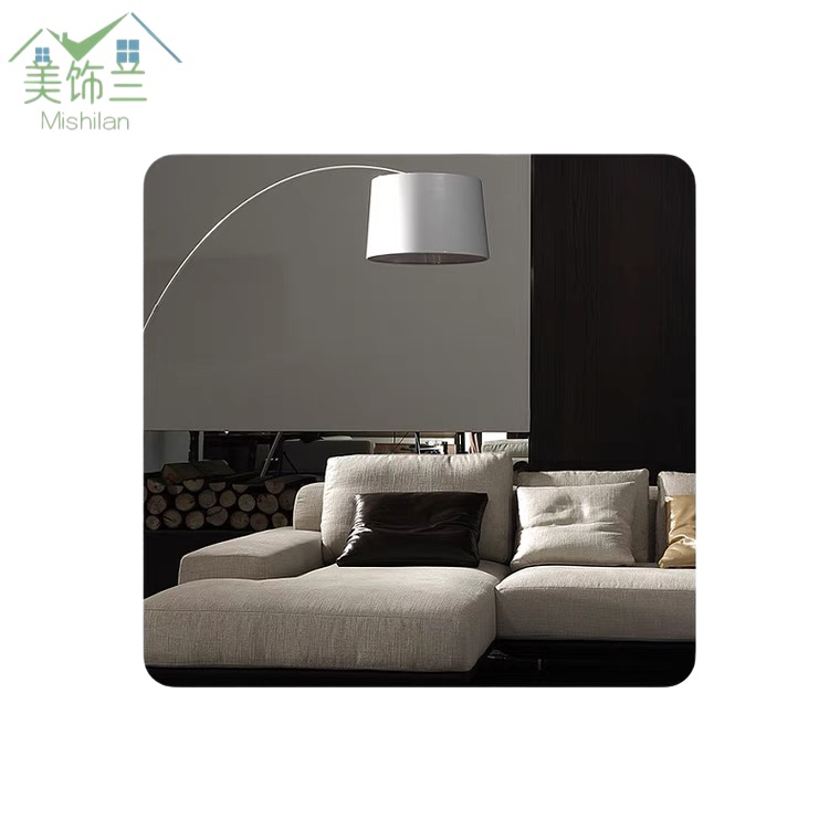 Square Cosmetic Mirror Face Mask 1mm Thickness Mirror Household Dressing Mirror Bathroom Entrance Small Bathroom Wall Sticker