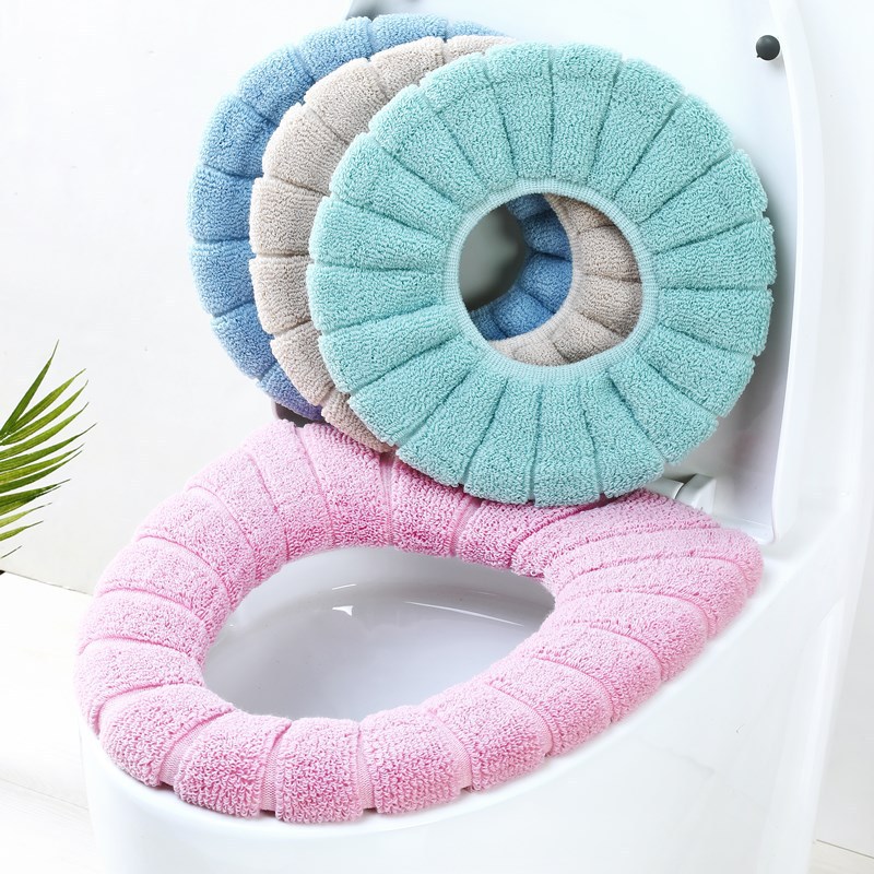 Thickened Toilet Pad Seat Cushion Universal Toilet Seat Cover Toilet Seat Cover O-Type Nordic Color Toilet Cushion Closestool Cushion One Piece Dropshipping