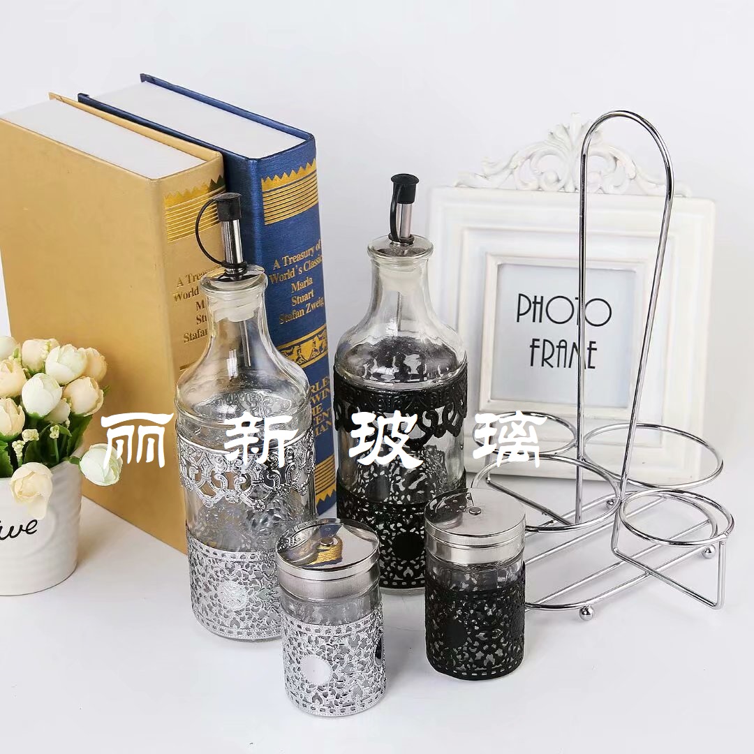 Combination Seasoning Jar Cruet Set Seasoning Bottle Set Spice Jar Pepper Cellar Pepper Shaker Soy Sauce Bottle