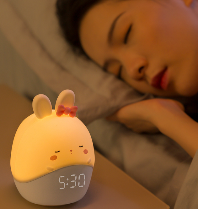Multifunctional Student Bedside USB Cartoon Smart Clock for Foreign Trade