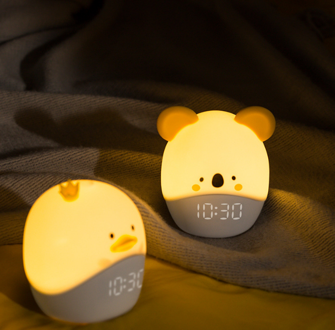 Multifunctional Student Bedside USB Cartoon Smart Clock for Foreign Trade