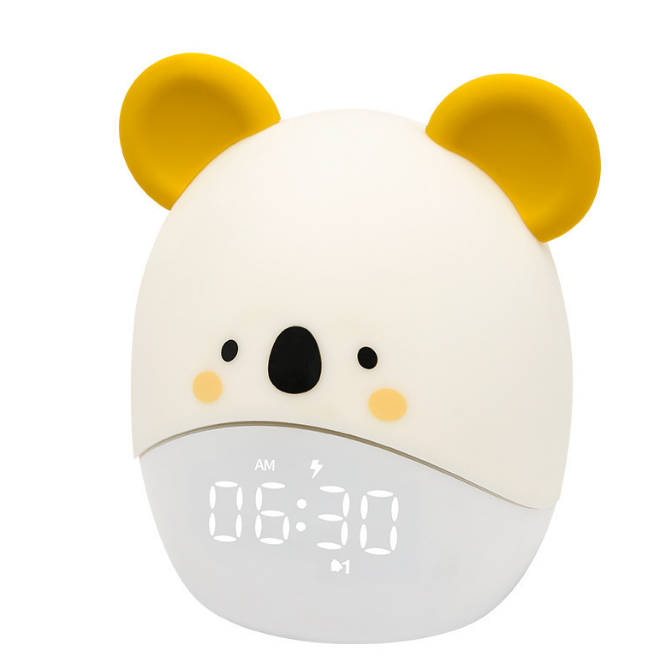 Multifunctional Student Bedside USB Cartoon Smart Clock for Foreign Trade