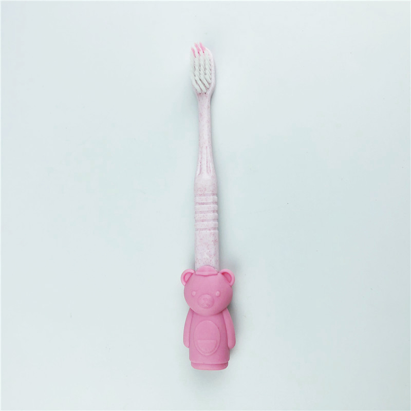Toothbrush Wholesale Han Bing 372 Children Cartoon Toothbrush Handle Free Alarm Clock Shape Pencil Sharpener Soft-Bristle Toothbrush