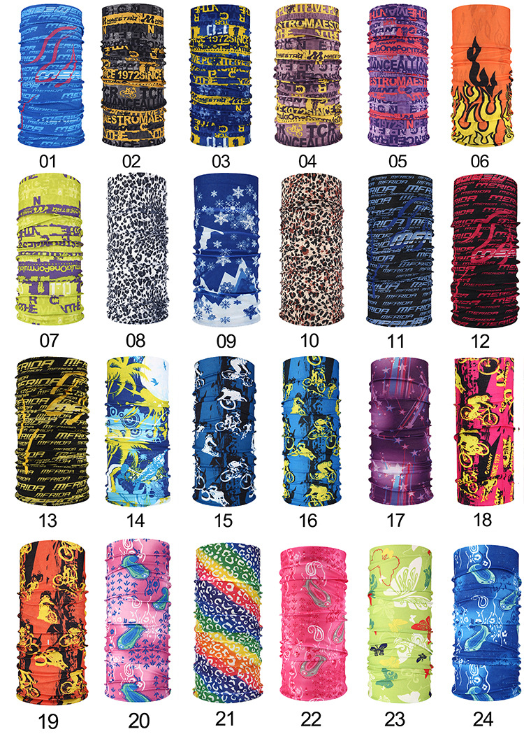 Outdoor Seamless Variety Magic Headscarf Men Bicycle Riding Headscarf Mask Collar Windproof Scarf Summer Sun Protection