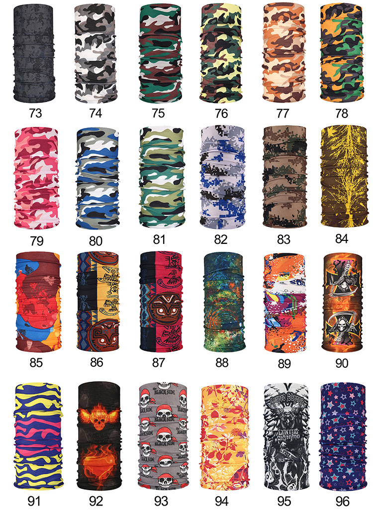Outdoor Seamless Variety Magic Headscarf Men Bicycle Riding Headscarf Mask Collar Windproof Scarf Summer Sun Protection