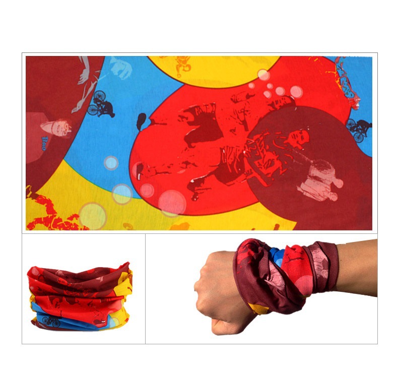 Outdoor Seamless Variety Magic Headscarf Men Bicycle Riding Headscarf Mask Collar Windproof Scarf Summer Sun Protection