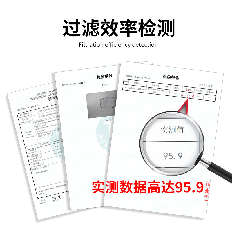 SOURCE Factory PM2.5 Filter with Meltblown Anti-Smog Five-Layer Mask Gasket Dust-Proof Activated Carbon Filter