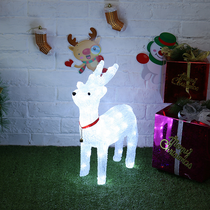 Household lights wiredrawing 3D deer animal model lights Christmas lights wholesale