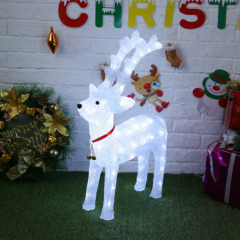 Household lights wiredrawing 3D deer animal model lights Christmas lights wholesale