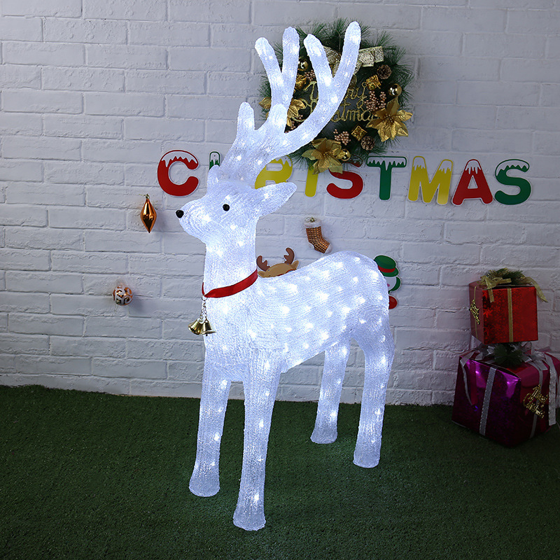 Household lights wiredrawing 3D deer animal model lights Christmas lights wholesale