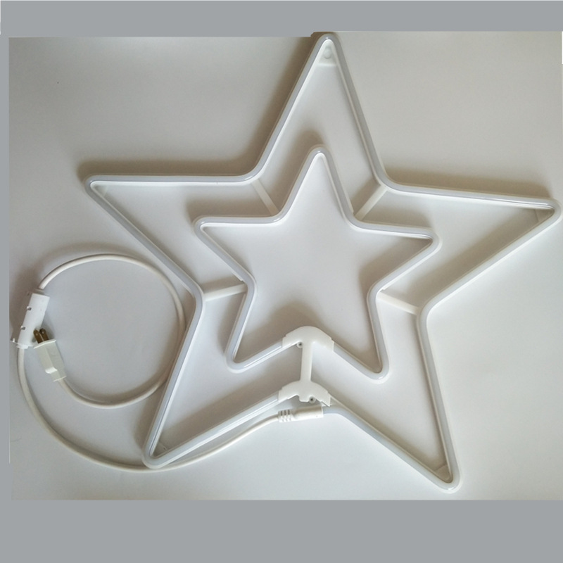 UL CE certification Christmas lights outdoor advertising lights five-pointed star LED neon lamp modeling