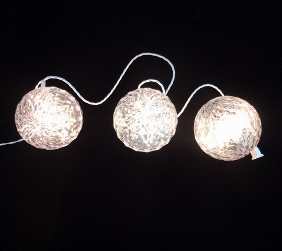 Christmas Lights 6 inch crystal ball 20 LED blue Christmas Lights 6 inch crystal ball 20 LED blue