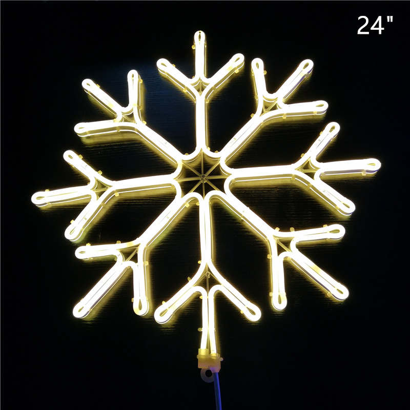 IP65 Christmas Lights decorative lights Snowflake LED neon tube modeling lights outdoor lighting LED tape