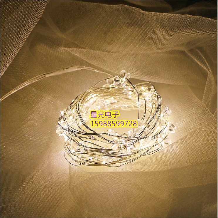Snowflake Light String Popular LED Christmas Lights and Other Kinds of Pink Shapes