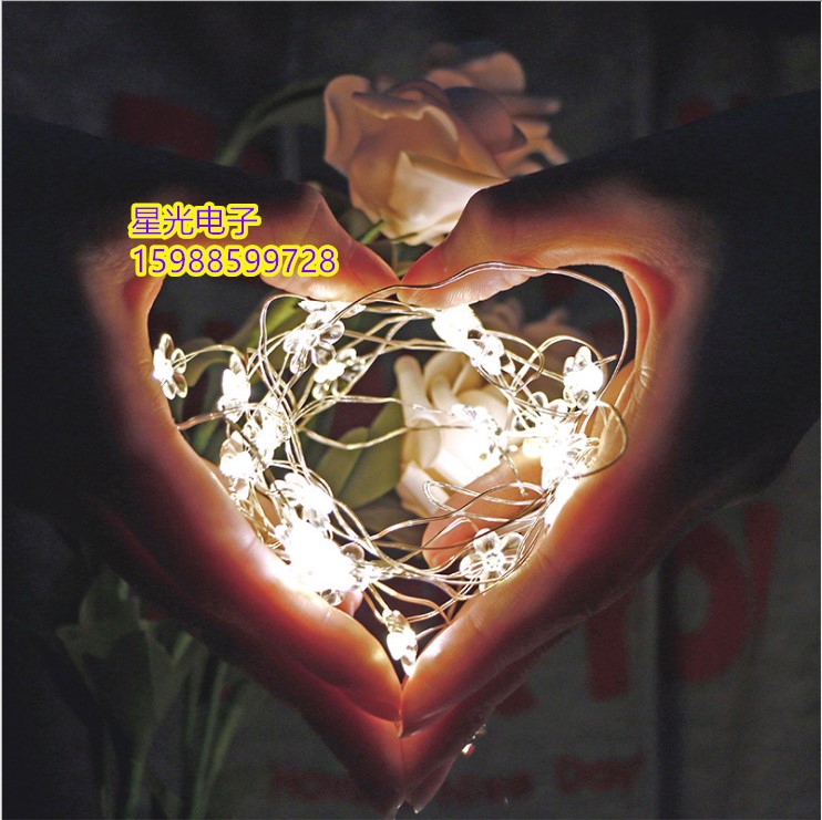 Snowflake Light String Popular LED Christmas Lights and Other Kinds of Pink Shapes