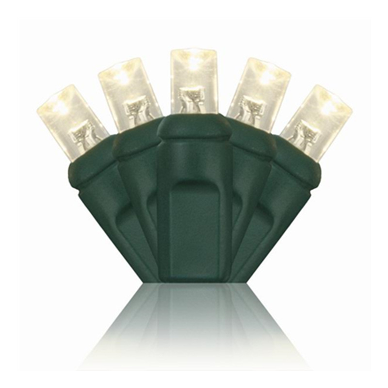 UL certified 110VLED 100 injection molded 5MMLED cold white Christmas lights decorative strings