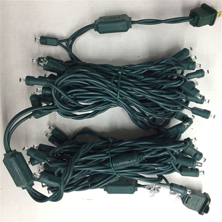 UL certified 110VLED 100 injection molded 5MMLED cold white Christmas lights decorative strings