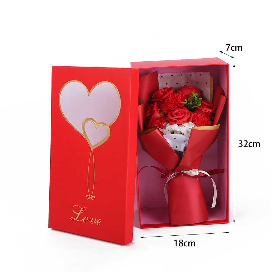Valentine's Day Gift Rose Soap Flower Gift Box Girlfriend Birthday and Holiday Christmas Creative Gift Valentine's Day Gift Rose Soap Flower Gift Box Girlfriend Birthday and Holiday Christmas Creative Gift