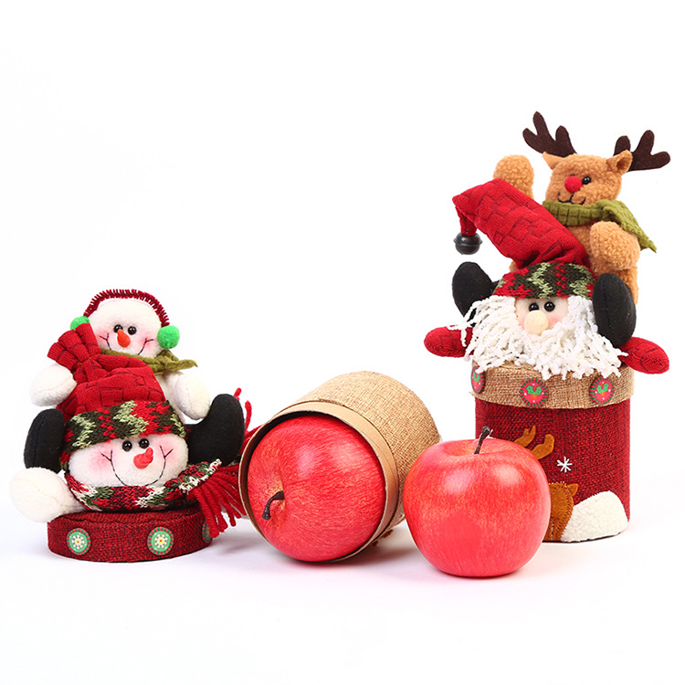 Christmas Apple Box Creative Gift Candy Packaging Box Christmas Supplies New Year Children Santa Claus Gift Box