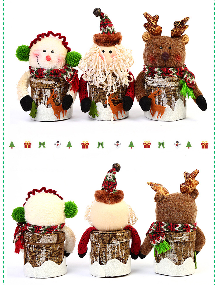 Christmas Apple Box Creative Gift Candy Packaging Box Christmas Supplies New Year Children Santa Claus Gift Box