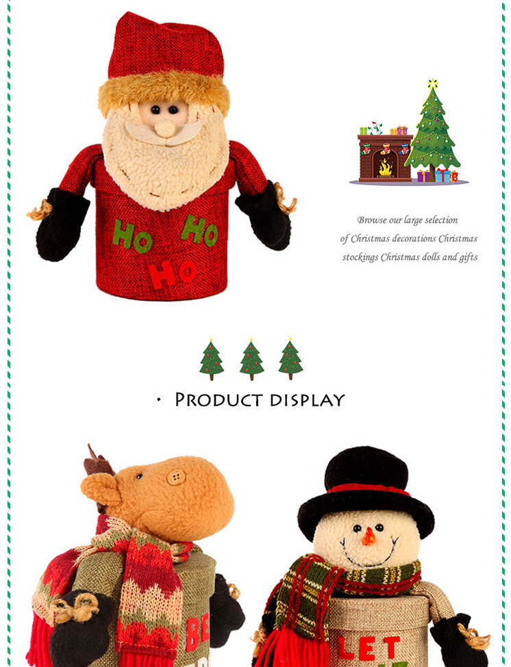 Christmas Apple Box Creative Gift Candy Packaging Box Christmas Supplies New Year Children Santa Claus Gift Box