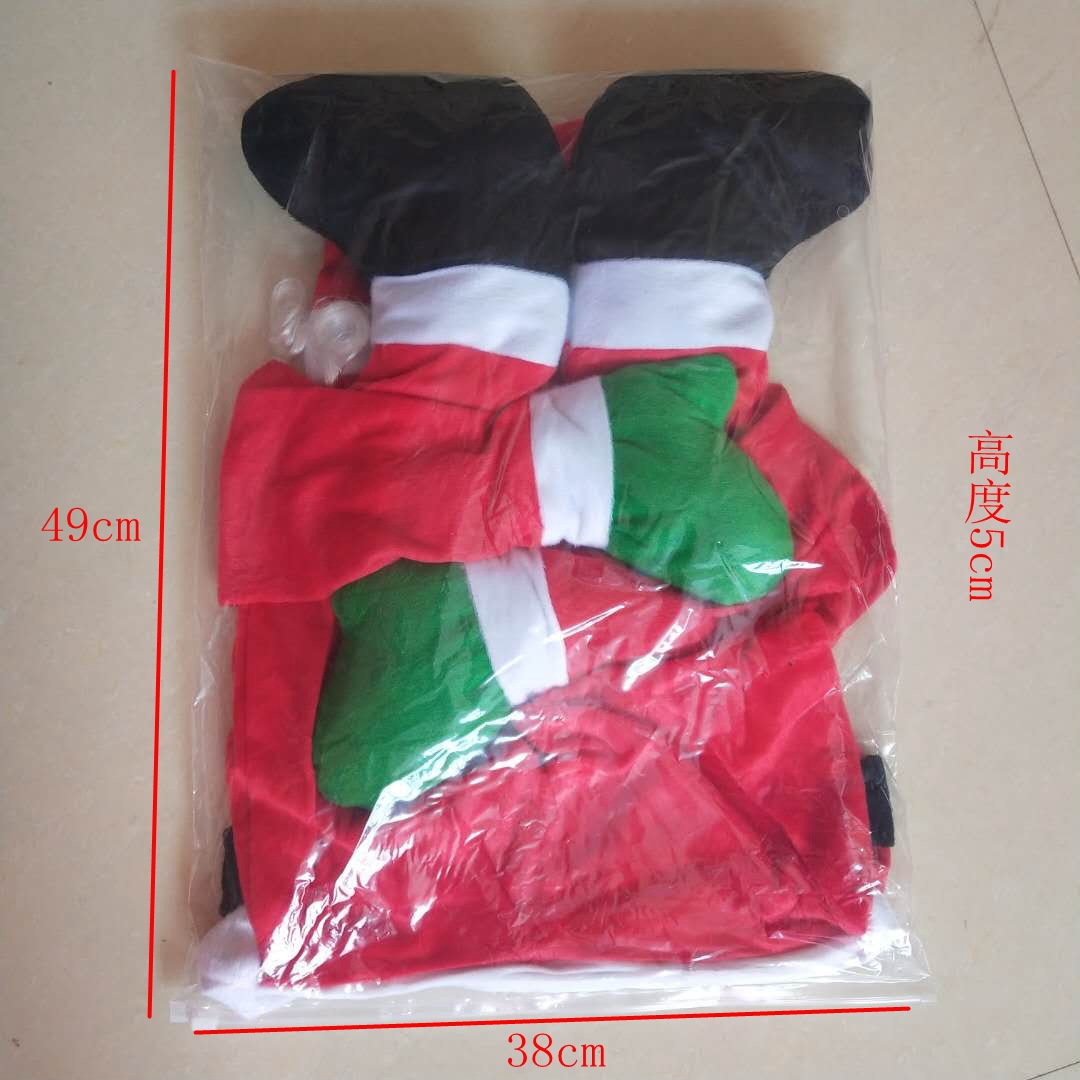 2021 New Flannel Santa Claus Climbing Wall Decoration Clothes Pendant Accessories Santa Claus