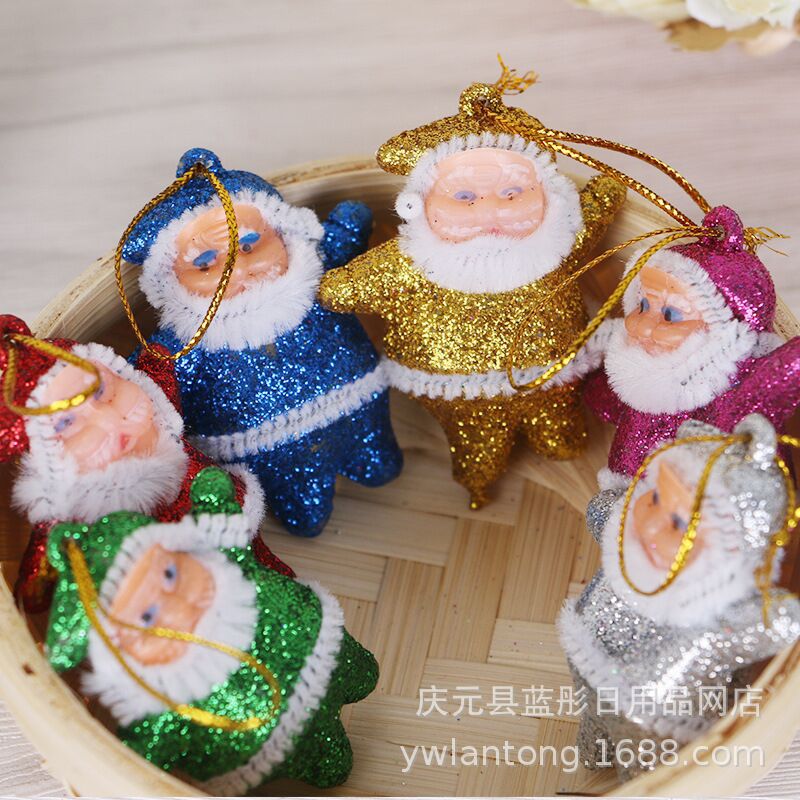 Gift Toys Christmas Decoration Colorful Gold Pink Santa Claus Colorful Santa Claus Pendant Christmas Tree Gift Toys Christmas Decoration Colorful Gold Pink Santa Claus Colorful Santa Claus Pendant Christmas Tree