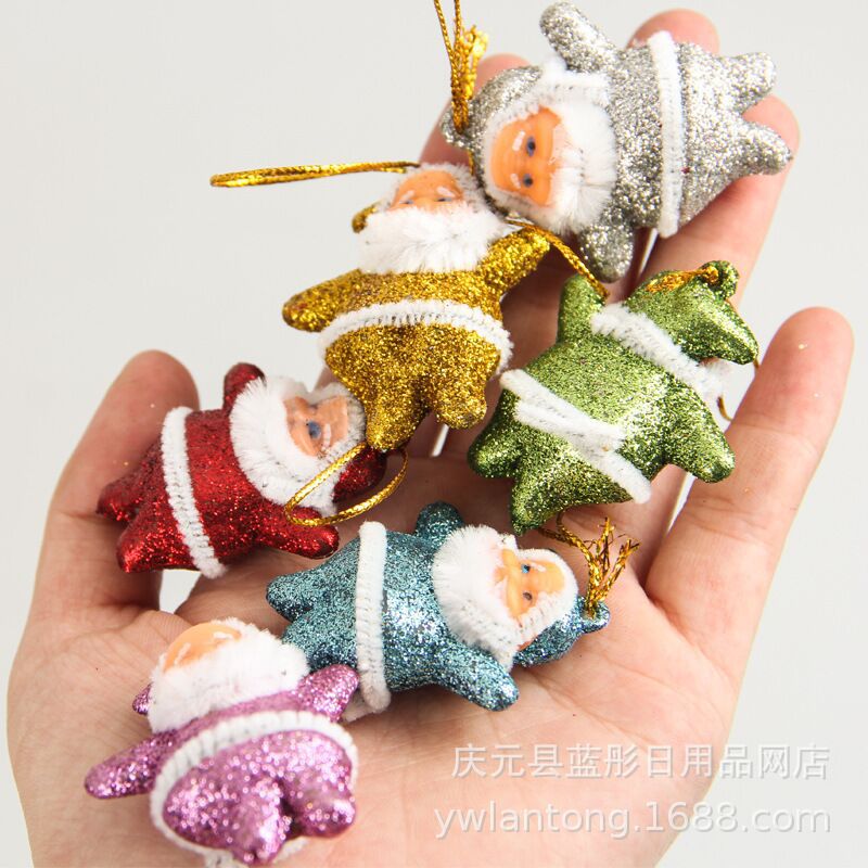Gift Toys Christmas Decoration Colorful Gold Pink Santa Claus Colorful Santa Claus Pendant Christmas Tree Gift Toys Christmas Decoration Colorful Gold Pink Santa Claus Colorful Santa Claus Pendant Christmas Tree