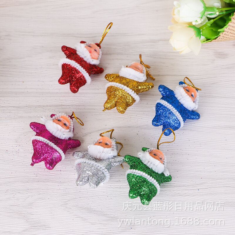 Gift Toys Christmas Decoration Colorful Gold Pink Santa Claus Colorful Santa Claus Pendant Christmas Tree Gift Toys Christmas Decoration Colorful Gold Pink Santa Claus Colorful Santa Claus Pendant Christmas Tree