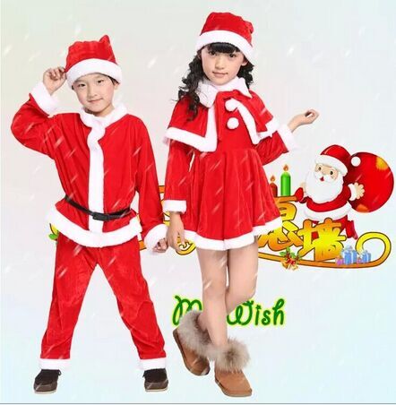 Christmas Cape Santa Claus girls and children in their children's lives