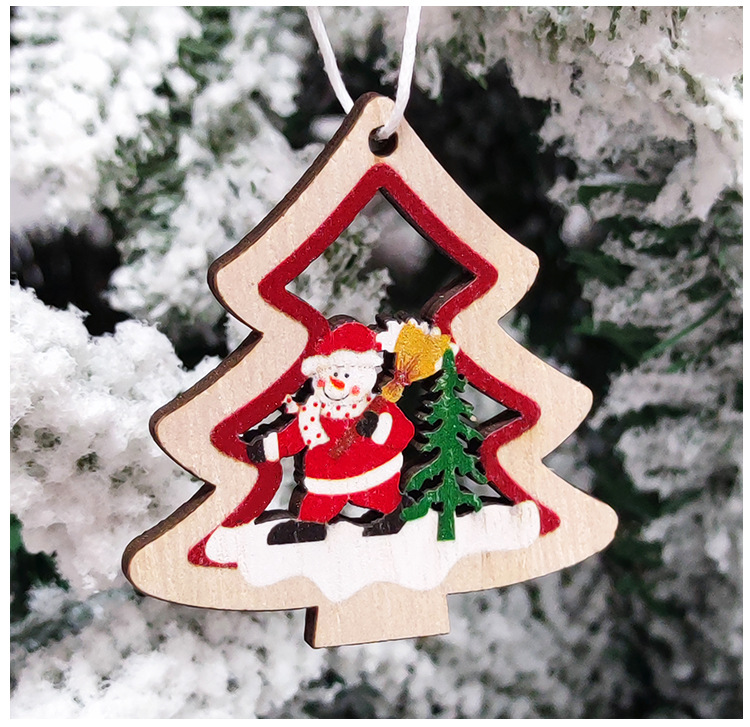 Christmas Decoration Supplies New Cartoon Wooden Christmas Tree Small Pendant Christmas Decorative Tree Ornaments Gift Box Packaging Christmas Decoration Supplies New Cartoon Wooden Christmas Tree Small Pendant Christmas Decorative Tree Ornaments Gift Box Packaging