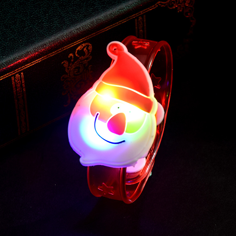 Christmas Luminous Bracelet Wristband Flash Children's Watch Christmas Luminous Gift Present WeChat Stall Supply