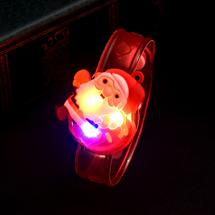 Christmas Luminous Bracelet Wristband Flash Children's Watch Christmas Luminous Gift Present WeChat Stall Supply