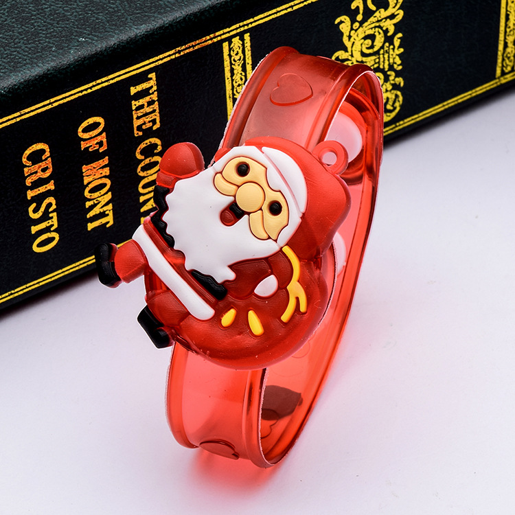 Christmas Luminous Bracelet Wristband Flash Children's Watch Christmas Luminous Gift Present WeChat Stall Supply