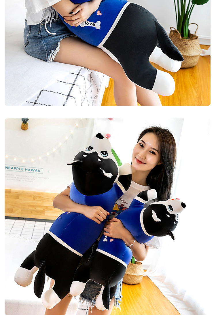 Husky Plush Toy Doll Christmas Gift Doll Penetration Doll Soft Strip Dog Throw PillowYouTube toy