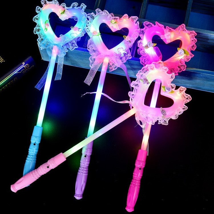 Flash Christmas Led Cartoon Luminous Ring Light Push Scan Code Finger Lights WeChat Toy Small Gift Wholesale