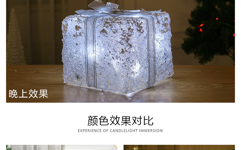 XM-6115 Gift Bag Three-Piece Brushed Christmas Decorations Led Night Light Christmas Craftwork XM-6115 Gift Bag Three-Piece Brushed Christmas Decorations Led Night Light Christmas Craftwork