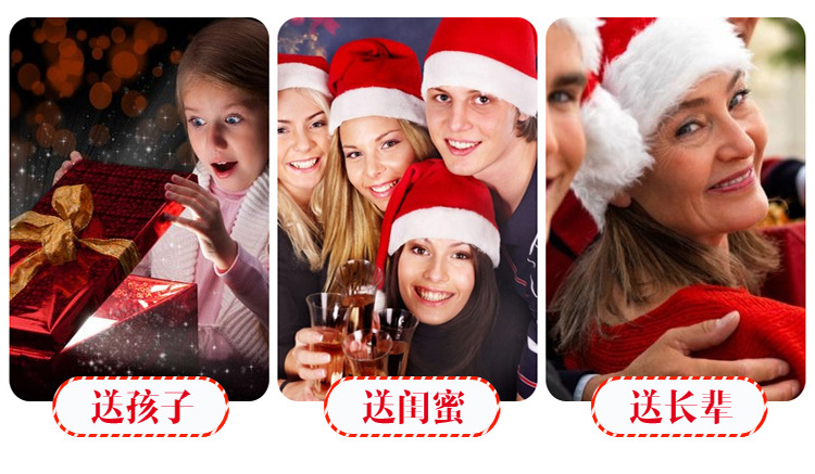 Christmas Hat Christmas Gift Lollipop Hat Christmas Foreign Trade Christmas Decoration CrossBorder Can Be Customized 206
