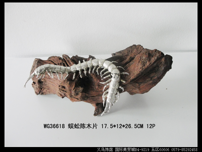 The new Chinese foreign millipede wood resin crafts wood ornaments