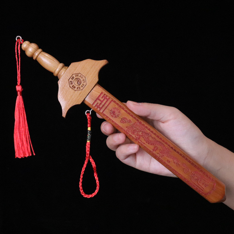 Factory Supply Peach Wood Sword Wholesale Cinnabar Seven Star Gossip Wooden Hot Sale at Scenic Spot Crafts Large Quantity Bargaining Factory Supply Peach Wood Sword Wholesale Cinnabar Seven Star Gossip Wooden Hot Sale at Scenic Spot Crafts Large Quantity Bargaining