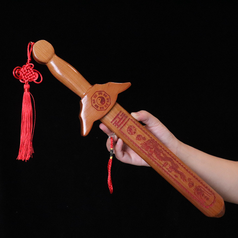Factory Supply Peach Wood Sword Wholesale Cinnabar Seven Star Gossip Wooden Hot Sale at Scenic Spot Crafts Large Quantity Bargaining Factory Supply Peach Wood Sword Wholesale Cinnabar Seven Star Gossip Wooden Hot Sale at Scenic Spot Crafts Large Quantity Bargaining