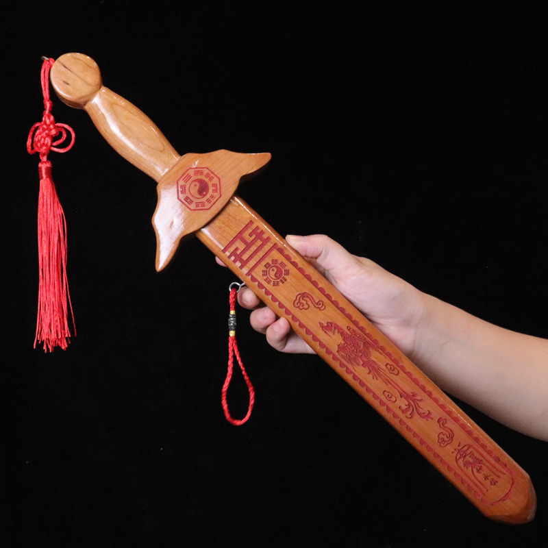 Factory Supply Peach Wood Sword Wholesale Cinnabar Seven Star Gossip Wooden Hot Sale at Scenic Spot Crafts Large Quantity Bargaining Factory Supply Peach Wood Sword Wholesale Cinnabar Seven Star Gossip Wooden Hot Sale at Scenic Spot Crafts Large Quantity Bargaining