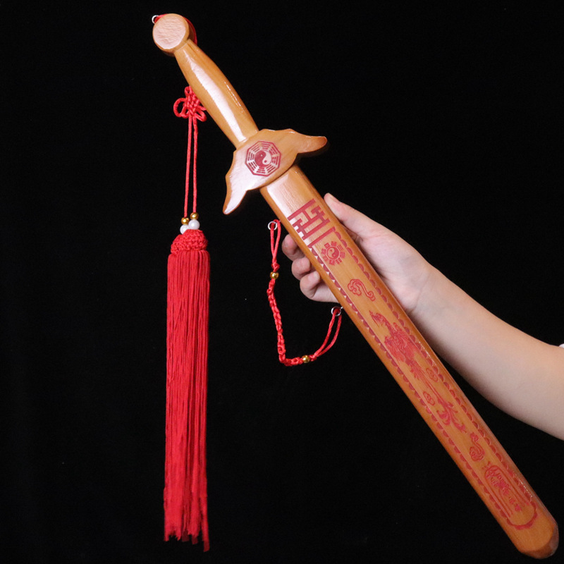 Factory Supply Peach Wood Sword Wholesale Cinnabar Seven Star Gossip Wooden Hot Sale at Scenic Spot Crafts Large Quantity Bargaining Factory Supply Peach Wood Sword Wholesale Cinnabar Seven Star Gossip Wooden Hot Sale at Scenic Spot Crafts Large Quantity Bargaining
